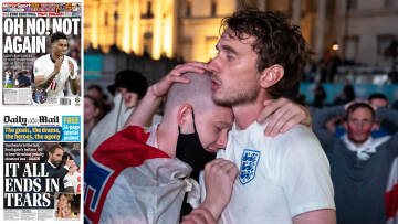 Euro 2020: «Αυτό θα πονέσει» - Δείτε τα πρωτοσέλιδα στον βρετανικό Τύπο για την ήττα της Αγγλίας από την Ιταλία