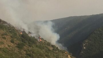 Μεσσηνία: Σε εξέλιξη η φωτιά στο Βασιλίτσι - Επέστρεψαν στα σπίτια τους οι κάτοικοι της κοινότητας