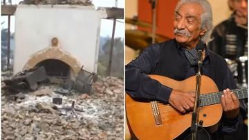 Κώστας Χατζής: Στάχτη έγινε το σπίτι του τραγουδιστή στο Καστρί Ευβοίας