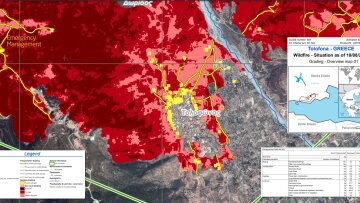 Φωτιά στη Φωκίδα - Κοπέρνικος: Ο χάρτης με τις καταστροφές στην Τολοφώνα