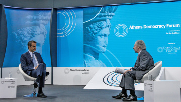 Μητσοτάκης στο Athens Democracy Forum: Δεν είναι πρόθεσή μου να εμπλακώ σε αγώνα εξοπλισμών με την Τουρκία