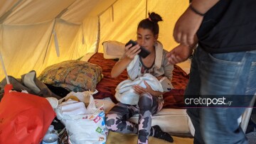 Σεισμός στην Κρήτη: Συγκίνηση για το βρέφος δέκα ημερών που μένει σε σκηνή στο Αρκαλοχώρι - Τι έδειξαν οι εξετάσεις του