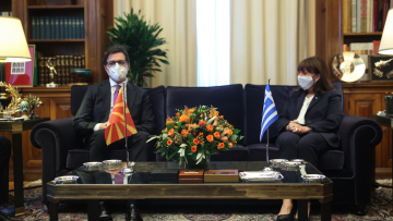 Σακελλαροπούλου σε Πενταρόφσκι: Συνεπής και πλήρης εφαρμογή της Συμφωνίας Πρεσπών για την ευρωπαϊκή προοπτική της Βόρειας Μακεδονίας