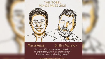 Νόμπελ Ειρήνης: Στους Maria Ressa και Dmitry Muratov 