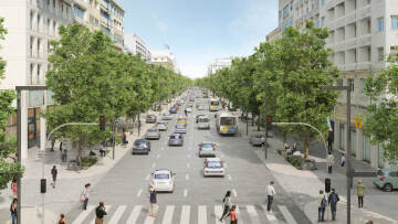 Αλλάζει ο «Μεγάλος Περίπατος» - Μπαίνει τάξη, μάρμαρα και πλατάνια στην οδό Πανεπιστημίου