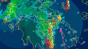 Κακοκαιρία «Μπάλλος»: Ισχυρές βροχές, καταιγίδες και άνεμοι τις επόμενες ώρες σε όλη τη χώρα