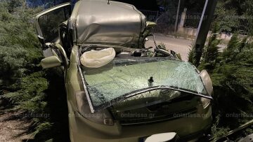 Τροχαίο δυστύχημα στη Λάρισα - Ένας νεκρός