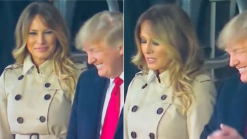 Η γκριμάτσα της Μελάνια δίπλα στον Ντόναλντ Τραμπ: Μετά το χαμόγελο ήρθε η απέχθεια