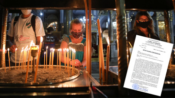 Ιερά Σύνοδος: Έκκληση σε πολίτες και κλήρο για εμβολιασμό και σύσταση για τεστ στους ανεμβολίαστους 