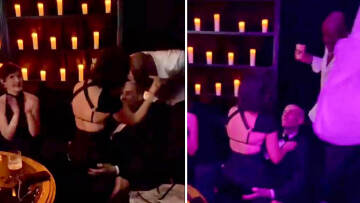 Ξεσάλωσε η Κόρτνεϊ Καρντάσιαν με τον αρραβωνιαστικό της σε γαμήλιο πάρτι