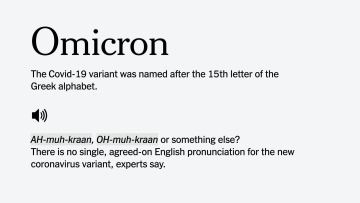 Οι New York Times ψάχνουν πώς προφέρεται η λέξη «Όμικρον»