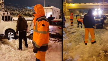 Αττική Οδός: Δείτε εικόνες και βίντεο από τους απεγκλωβισμούς - Σε εξέλιξη η επιχείρηση από στρατό και ΕΚΑΜ για 5.000 οδηγούς