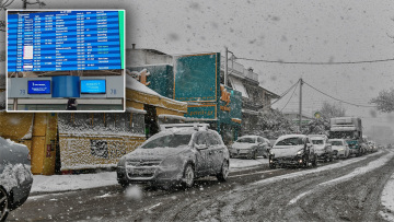 Μαίνεται η κακοκαιρία «Ελπίς»: Έκλεισε και η Κατεχάκη, προβλήματα σε Ηλεκτρικό και Μετρό - Ακυρώνονται από το «Ελ. Βενιζέλος»