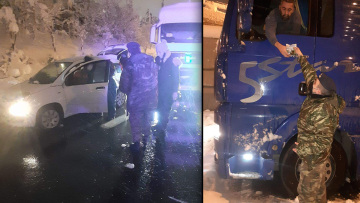 Αττική Οδός: Ο Στρατός απεγκλωβίζει οδηγούς όλη νύχτα - Μοιράζουν τρόφιμα, νερό και κουβέρτες