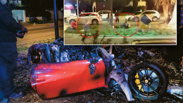 Τζώρτζης Μονογυιός: Βίντεο ντοκουμέντο, μετά τον απεγκλωβισμό και το δυστύχημα με τη Ferrari