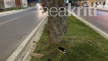 Τραγωδία στο Ηράκλειο: Νεκρός 31χρονος αναβάτης μηχανής που έπεσε πάνω σε φοίνικα