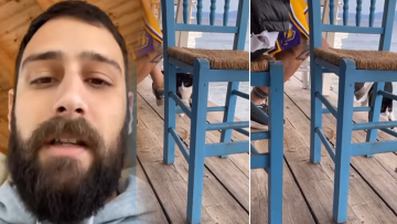 Με ύβρεις απαντά ο νεαρός από την παρέα που κλώτσησε τη γάτα στην ψαροταβέρνα: «Σιγά που σκοτώσαμε το γατί ρε μ@@@»