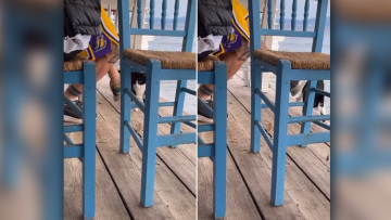 Σοκαριστικό βίντεο: Άντρας σε ψαροταβέρνα δελέασε με φαγητό γάτα και την κλώτσησε στη θάλασσα