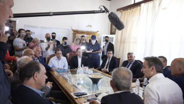 Συνάντηση Μητσοτάκη με 8 δημάρχους της Μαγνησίας: Δεν βλέπουμε κόμματα στη συνεργασία μας με την Τοπική Αυτοδιοίκηση