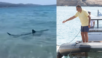 Γιώργος Λιάγκας: Καρχαρίας πλησίασε το σκάφος στο οποίο βρισκόταν - Δείτε το βίντεο
