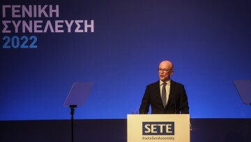 Δείτε live τις ομιλίες στην γενική συνέλευση του ΣΕΤΕ - Μήνυμα απηύθυνε ο Κυριάκος Μητσοτάκης