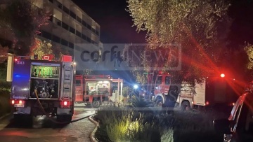 Μικρής έκτασης ζημιές από φωτιά σε ξενοδοχείο στην Κέρκυρα