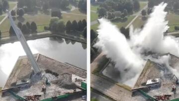 H Λετονία γκρέμισε πανύψηλο σοβιετικό μνημείο - Δείτε σε βίντεο τη στιγμή της κατεδάφισης