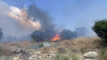 Οριοθετήθηκε η φωτιά στη Ναύπακτο