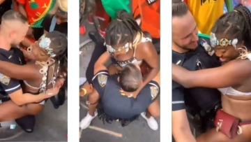 Βίντεο: Αστυνομικός «παρασύρθηκε» με χορεύτρια σε δρόμο της Νέας Υόρκης