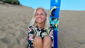 Χριστίνα Κοντοβά: Κάνει sand surfing με την κόρη της