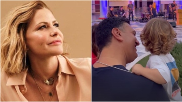 Τζένη Μπαλατσινού: Απαθανάτισε τον Βασίλη Κικίλια να χορεύει με τον γιο τους σε εκδήλωση - Δείτε βίντεο