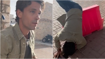 Η Γη της Ελιάς - Αποστόλης Τότσικας: Η «τούμπα» του στην πρόβα - Δείτε το βίντεο