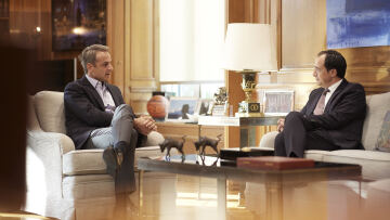 Μητσοτάκης: Για το Κυπριακό και τις τουρκικές προκλήσεις συζήτησε με τον Νίκο Χριστοδουλίδη