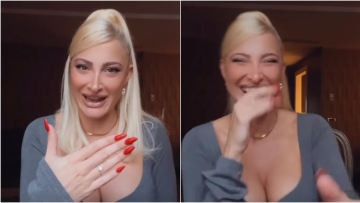 Ιωάννα Τούνη: Ξέσπασε σε γέλια για το «πρώτο της story ως δεσμευμένη γυναίκα»