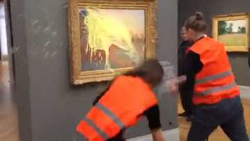 Γερμανία: Ακτιβιστές για το κλίμα έριξαν πουρέ πατάτας σε πίνακα του Μονέ - Δείτε βίντεο
