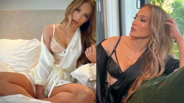 H Τζένιφερ Λόπεζ ποζάρει με τα εσώρουχά της