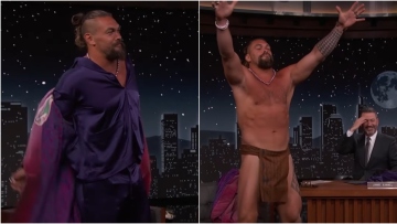 Τζέισον Μομόα: Γδύθηκε και έμεινε σχεδόν γυμνός σε συνέντευξη - Άναυδος ο Τζίμι Κίμελ