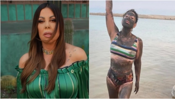 Άντζελα Δημητρίου: Κάνει αργιλοθεραπεία με φόντο τη Νεκρά Θάλασσα