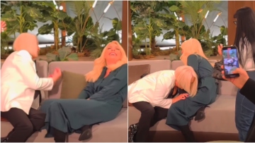 Κορομηλά - Μενεγάκη: Το backstage βίντεο από την τηλεοπτική τους συνάντηση όπου ξεσπούν σε γέλια