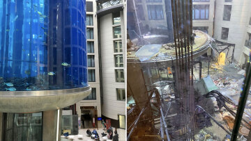 Γερμανία: Τεράστιο ενυδρείο με 1500 ψάρια «εξερράγη» σε ξενοδοχείο - Δείτε βίντεο