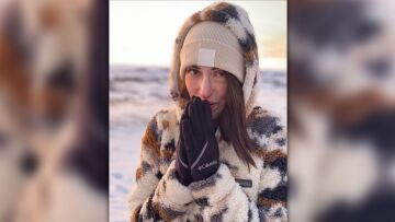 Η Ιωάννα Παλιοσπύρου απολαμβάνει το χιόνι - Δείτε φωτογραφίες 