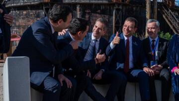 Το παγκάκι «δώρο» του Ιμάμογλου για την ελληνοτουρκική φιλία στην Τεχνόπολη 