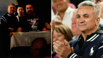 Ο πατέρας του Τζόκοβιτς φωτογραφήθηκε με οπαδούς που είχαν σημαίες των Ρώσων 