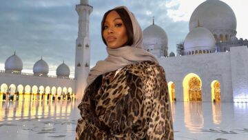 Ναόμι Κάμπελ: Οι φωτογραφίες με την κόρη της σε τζαμί στο Άμπου Ντάμπι