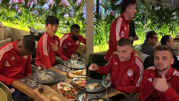 Δείτε τους παίκτες του Ολυμπιακού στο εστιατόριο «Καλά Καθούμενα» μετά τη νίκη επί της ΑΕΚ