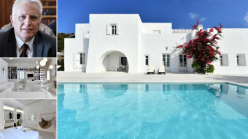 Γιάννης Ραγκούσης: 2.200 ευρώ τη βραδιά νοικιάζει τη βίλα του «Full moon» στην Πάρο