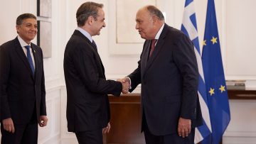 Μητσοτάκης: Συναντήθηκε με τον Σούκρι - Στο επίκεντρο η ηλεκτρική διασύνδεση Ελλάδας - Αιγύπτου