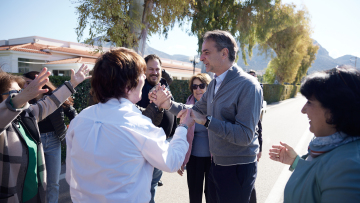 Κυριάκος Μητσοτάκης: Επισκέφθηκε τα Δερβενάκια για την υπογραφή του αυτοκινητόδρομου «Α7»