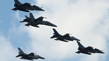 Διελεύσεις μαχητικών πάνω από την Ακρόπολη στο πλαίσιο της άσκησης «Ηνίοχος 2023».