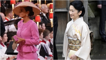 Στέψη Καρόλου: Eντυπωσίασαν η βασίλισσα της Ισπανίας Λετίσια και η πριγκίπισσα Κίκο της Ιαπωνίας 